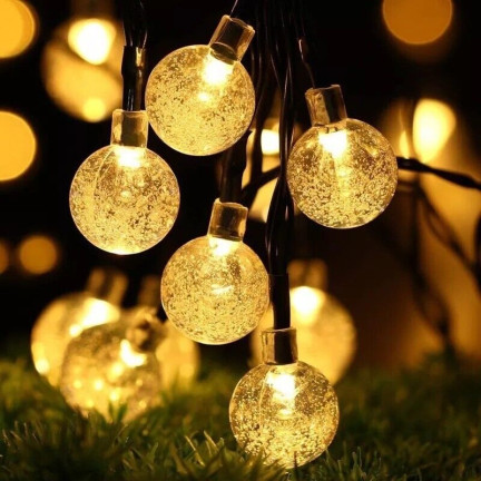 TG71398-1 SOLÁRNÍ LAMPA GIRLANDA 20LED 5M ZAHRADNÍ LAMPA PRO BALKÓNOVÝ ŘETĚZEC SVĚTELNÉHO KRUHU