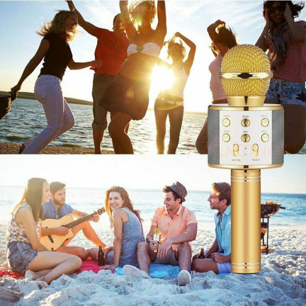 TG67276 bezdrátový karaoke mikrofon pro zpěv s reproduktorem a Bluetooth