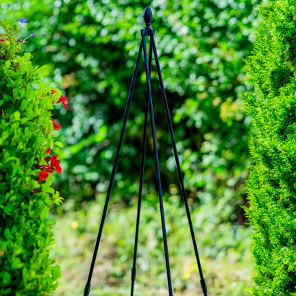 Zahradní pergola ve tvaru obelisku, opora pro popínavé rostliny, ozdobný vrchol, 180 cm