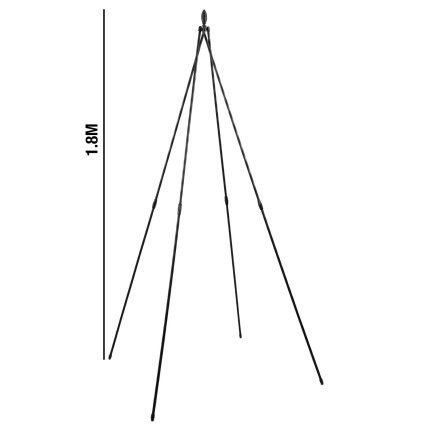 Zahradní pergola ve tvaru obelisku, opora pro popínavé rostliny, ozdobný vrchol, 180 cm