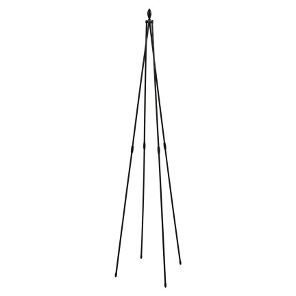 Zahradní pergola ve tvaru obelisku, opora pro popínavé rostliny, ozdobný vrchol, 180 cm