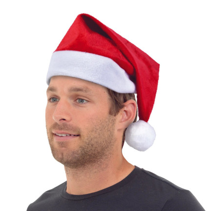 MM1 čepice Santa Clause, kostým s bambulí, vánoční kostým, oblečení