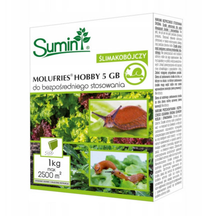 SUM22 molufries 5 GB 1 kg sumin, přípravek proti šnekům, prostředek na hubení šneků, šnekovrah
