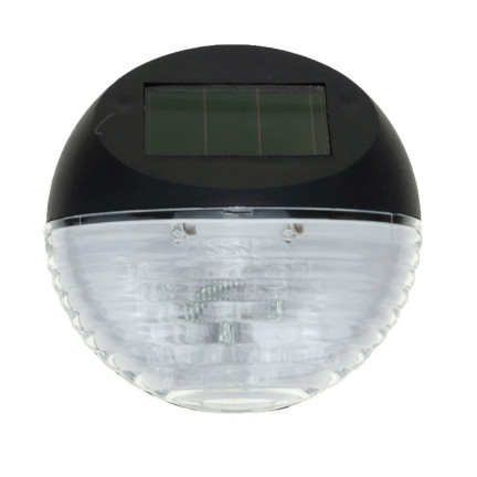 SOL0694 solární zahradní lampička, černá plastová lampa, 11,3 × 11,3 × 4,5 cm