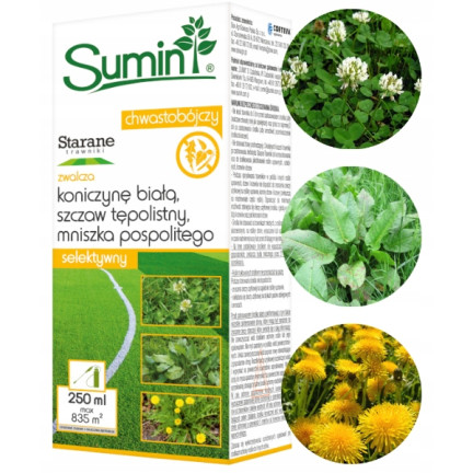 SUM29 – pro upravené trávníky, ničí plevel na trávníku, herbicid 250 ml, proti pampelišce