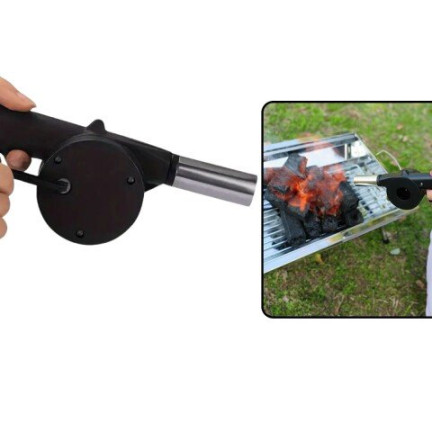 DO55 – ventilátor pro rozpalování grilu, rozdmýchávání ohně, táboráku, krbu a BBQ, ruční rozpalování