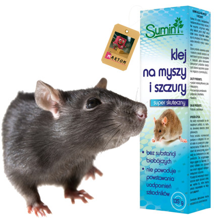 Sum-09718 lepidlo na myši, krysy a hlodavce, 135 g, lepivá past Sumin
