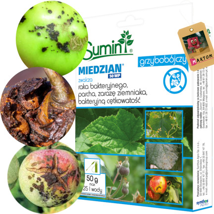 SUM11 – měďnatý fungicid, 50 WP, 50 g