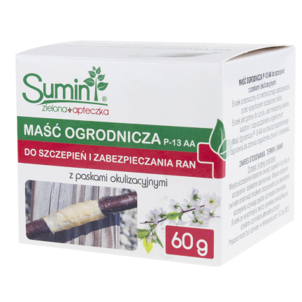 SUM24 zahradnická mast p-13 aa 60 g, roubování a prořezávání rostlin, sumin, na rány po roubování, + proužky