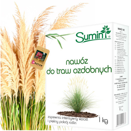 SUM27 – hnojivo pro okrasné trávy, balení 1 kg hnojiva, granule složeného hnojiva