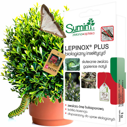 SUM32 lepinox PLUS 25 g, přípravek proti škůdcům: housenky zimostrázové, housenky motýlů