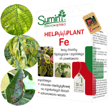 SUM40 help plant železo (Fe) 20 ml, listové hnojivo, předchází fyziologickým poruchám a zpomalení růstu