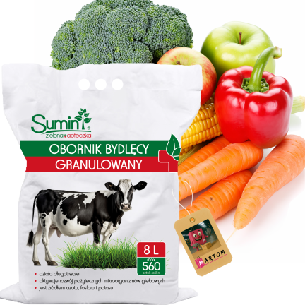 SUM56 sumin granulovaný hovězí hnůj, přírodní hnojivo, dusík, fosfor, draslík, 8 l