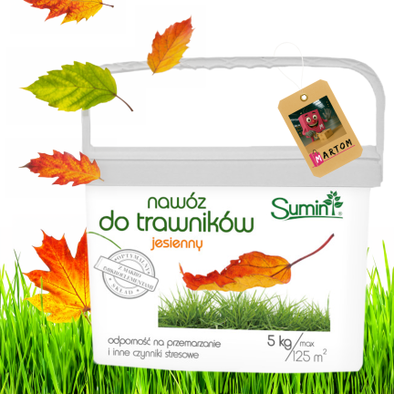 SUM67 – hnojivo Sumin na trávníky, podzimní, 5 kg, optimální složení