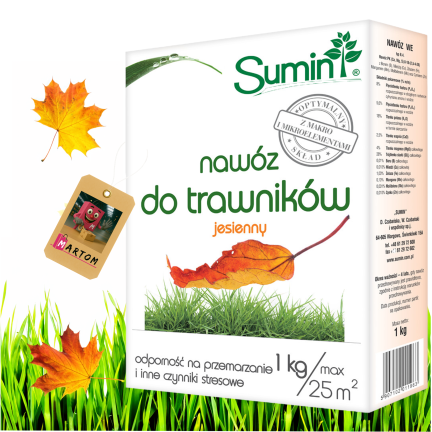 SUM68 sumin hnojivo na trávníky 1 kg, podzimní, optimální složení