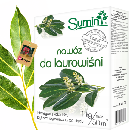 SUM76 – hnojivo pro vavřínové třešně, víceprvkové hnojivo pro keře a živé ploty, 1 kg