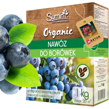 SUM81 ekologické hnojivo pro borůvky, organické granulované hnojivo pro borůvky, 1 kg