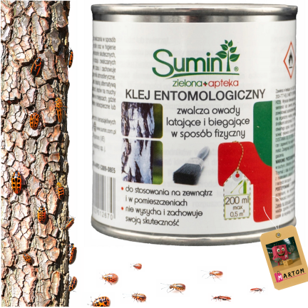 SUM9 – entomologické lepidlo Sumin k hubení létajícího a běhajícího hmyzu, 200 ml