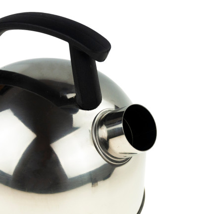 TD20 nerezová konvice 1,5 l, stříbrná, vhodná na indukci i plynový hořák, s píšťalkou