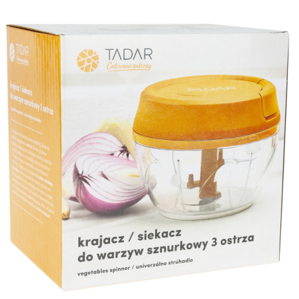 TD30 kráječ na zeleninu se šňůrkou, 3 čepele, Tadar