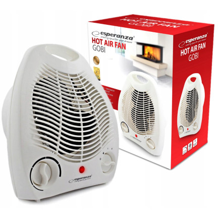 EHH011 termoventilátor, elektrický radiátor, ohřívač s termostatem, 2000 W