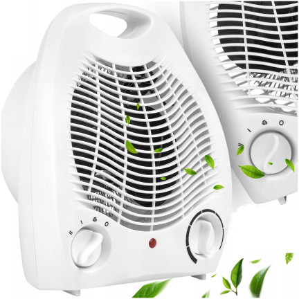 EHH011 termoventilátor, elektrický radiátor, ohřívač s termostatem, 2000 W