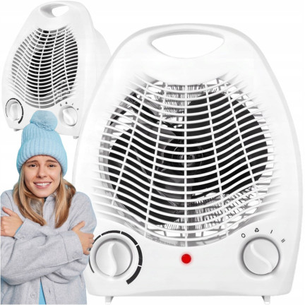 EHH011 termoventilátor, elektrický radiátor, ohřívač s termostatem, 2000 W