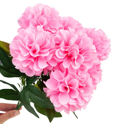 CV31148-3 dahlie, kytice umělých dahlíí, dahlia v kytici, růžové květy, krásné jako živé