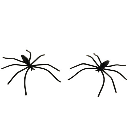 Umělá pavučina, bílá, s pavouky, halloweenská dekorace, 4 pavouci