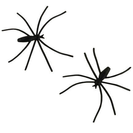Umělá pavučina s pavouky, bílá, halloweenská dekorace, 22 g, 2 pavouci.