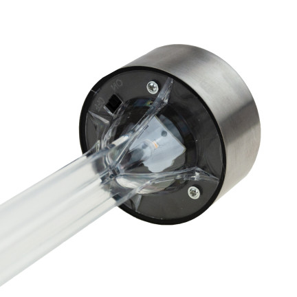 TG60448 solární svítidlo, zahradní zapichovací LED lampa, průhledná, solární sloupek se senzorem