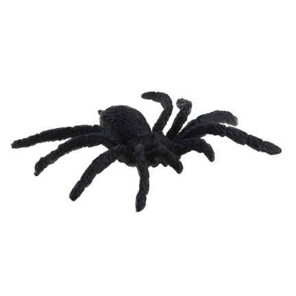 Umělé pavouky, černé, halloweenská dekorace, realistické, 6 ks/sada