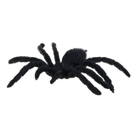 Umělé pavouky, černé, halloweenská dekorace, realistické, 6 ks/sada