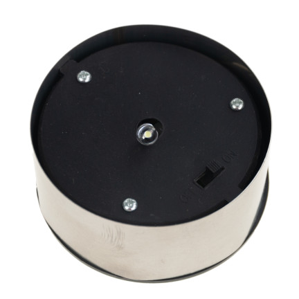 TG45633 solární zahradní lampa, zapichovací LED lampa, solární sloupek do země, nerezová, stříbrná