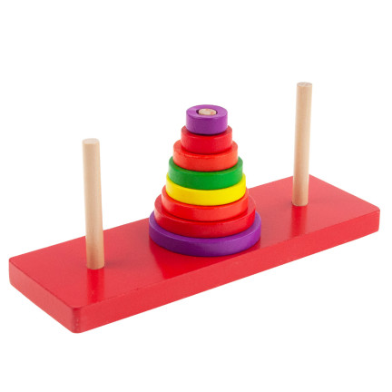 TG50053 dřevěné kostky, skládačka, kužel, třídič, pyramida