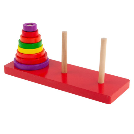 TG50053 dřevěné kostky, skládačka, kužel, třídič, pyramida