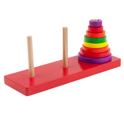 TG50053 dřevěné kostky, skládačka, kužel, třídič, pyramida