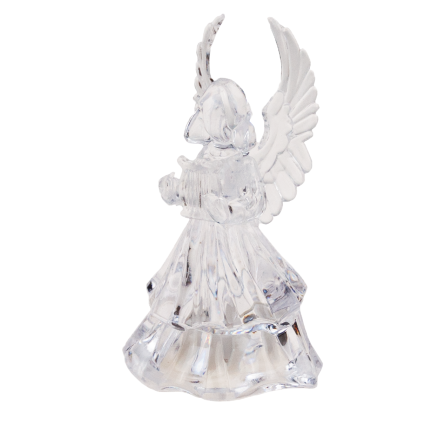 TG51123 akrylové andělské figurky s LED osvětlením do betlému + baterie, svítící vánoční dekorace