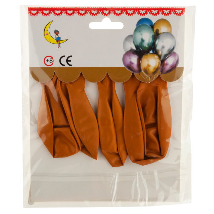 TG53244Z balóny metalické, 5 ks, zlaté chromové, metalické, narozeniny, svatba, oslava