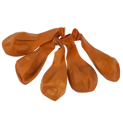 TG53244Z balóny metalické, 5 ks, zlaté chromové, metalické, narozeniny, svatba, oslava