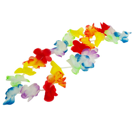 TG66240 havajské květiny, havajská sada „Aloha“ – náhrdelník, čelenka, náramky