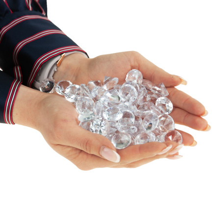 TG55062 diamantové kamínky, krystaly, dekorativní konfety, průhledné diamanty