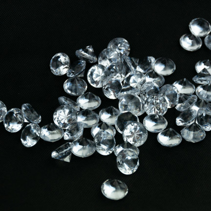 TG55062 diamantové kamínky, krystaly, dekorativní konfety, průhledné diamanty
