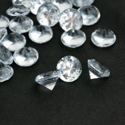TG55062 diamantové kamínky, krystaly, dekorativní konfety, průhledné diamanty