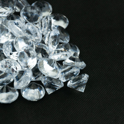 TG55062 diamantové kamínky, krystaly, dekorativní konfety, průhledné diamanty