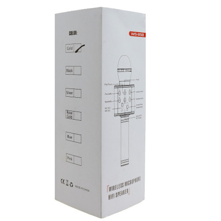 TG67276 bezdrátový karaoke mikrofon pro zpěv s reproduktorem a Bluetooth