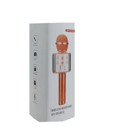 TG67276 bezdrátový karaoke mikrofon pro zpěv s reproduktorem a Bluetooth