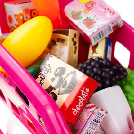 TG55682 nákupní vozík s příslušenstvím, supermarketový košík