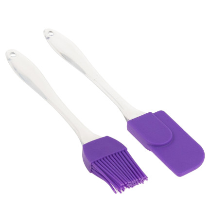 TG56161 špachtle + silikonový štětec, lopatkový štětec, 2 ks