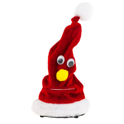 TG59735 čepice Santa Clause, hrající, tančící, vtipná, vánoční